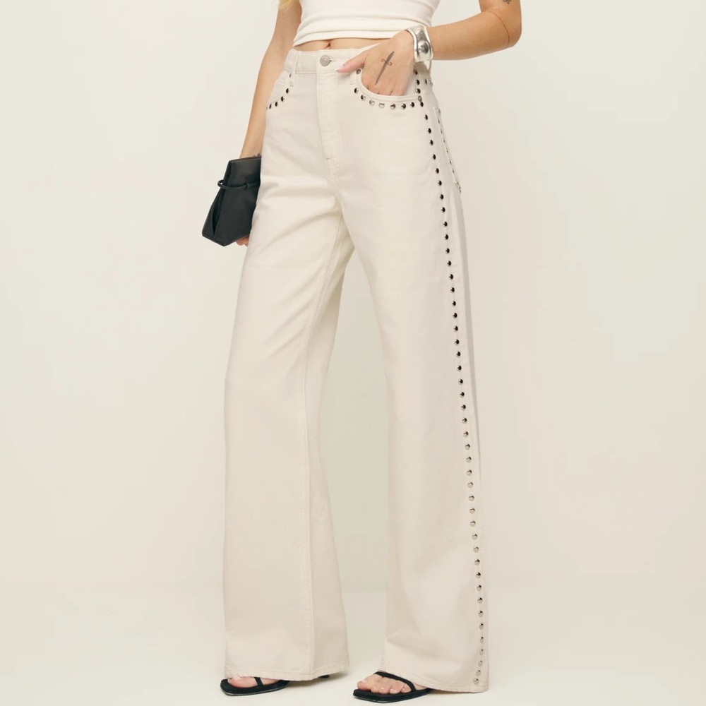 NWT Reformation Cary High Rise Slouchy Wide Leg Jean